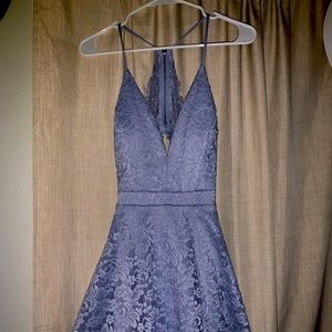 Baby blue short dress